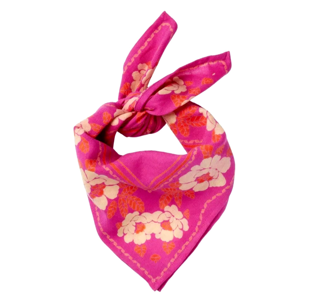 Foulard indien Nur- camélia