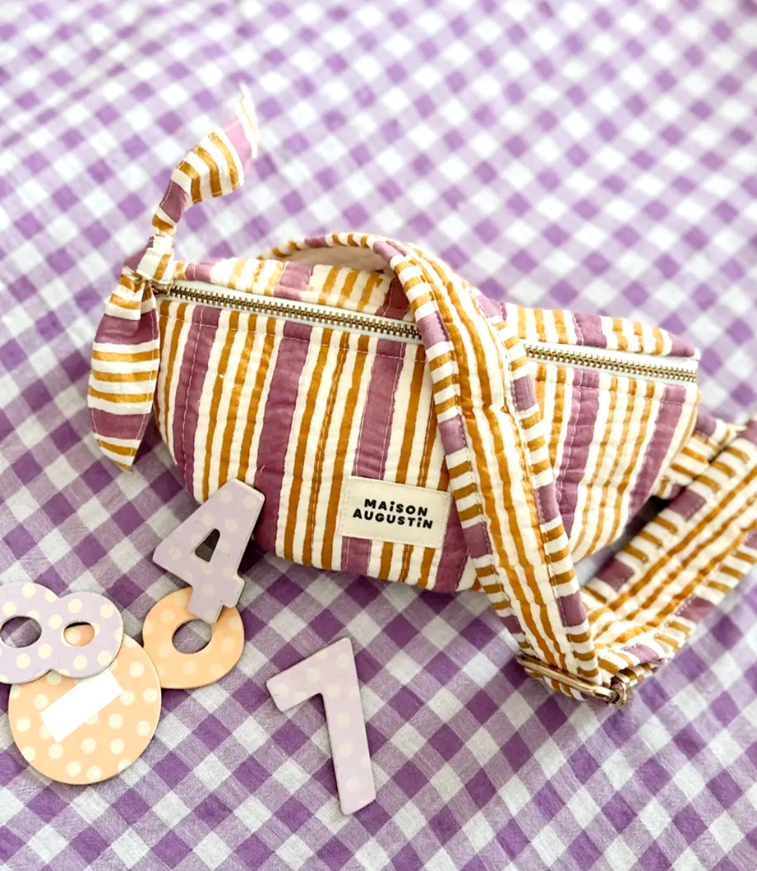 Sac banane MUM stripe