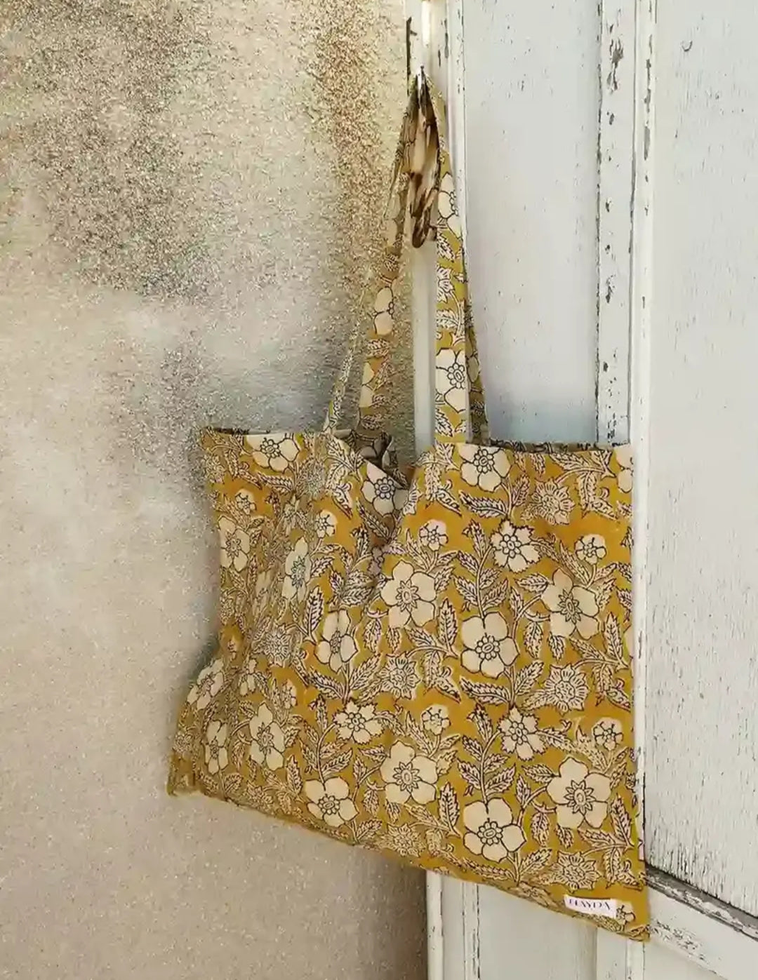 Tote bag fleuri