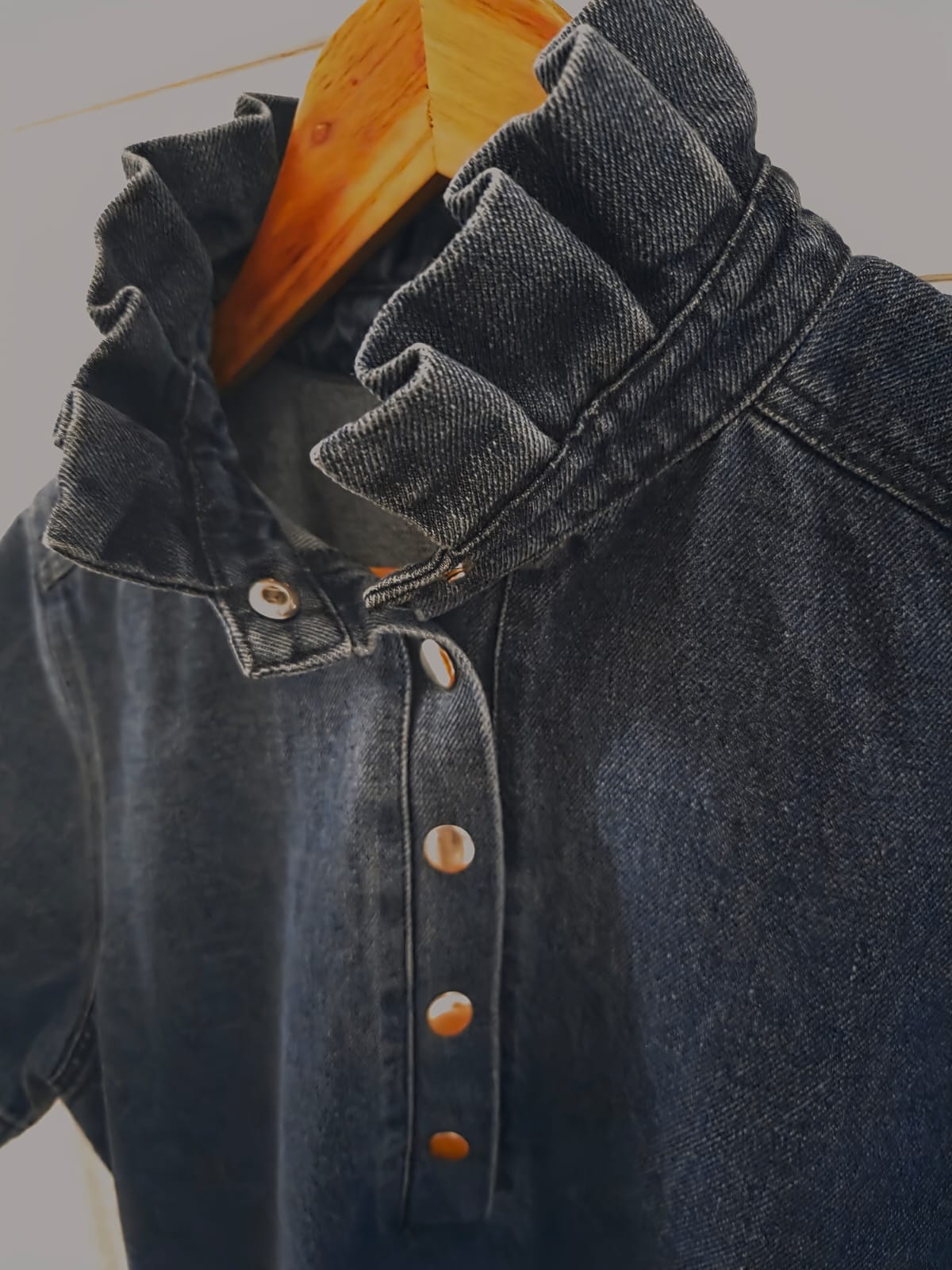Robe courte denim