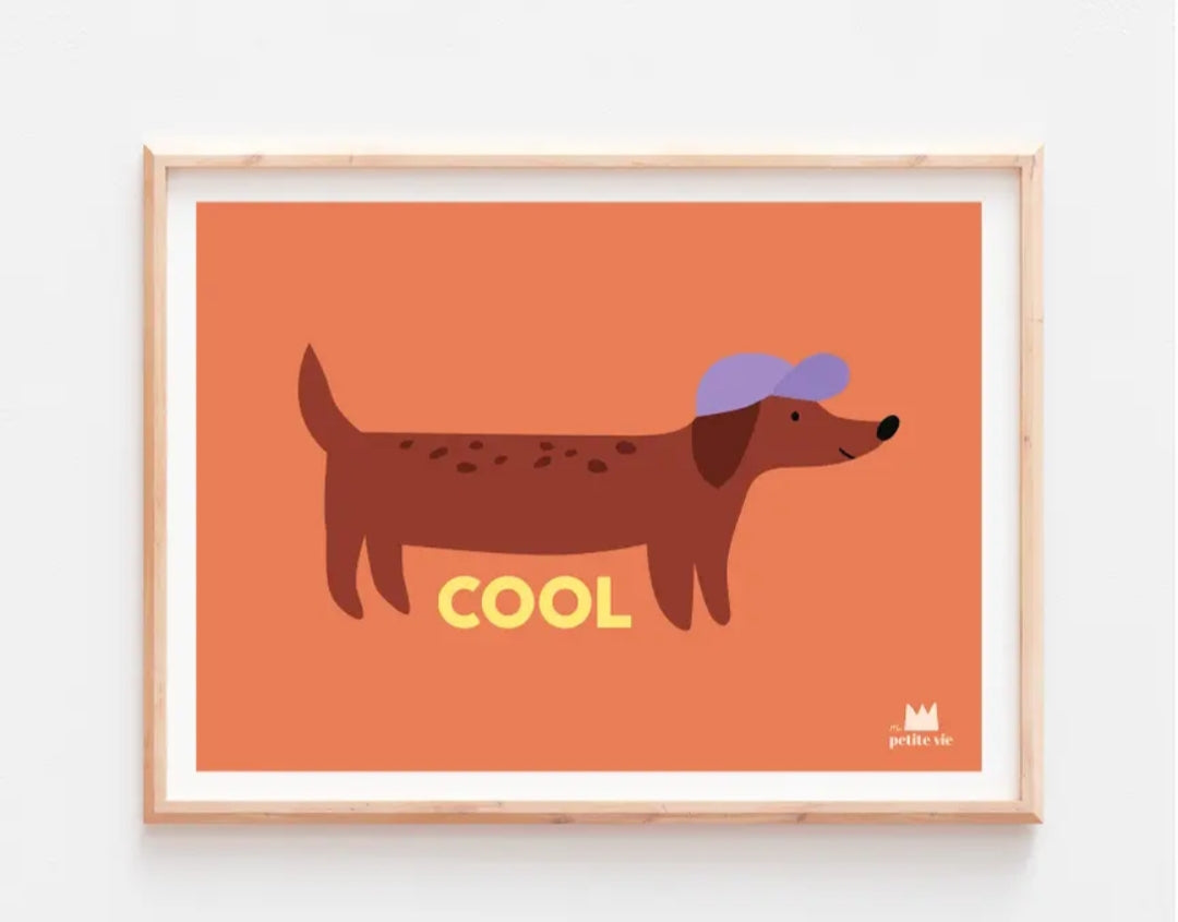 Affiche- chien cool